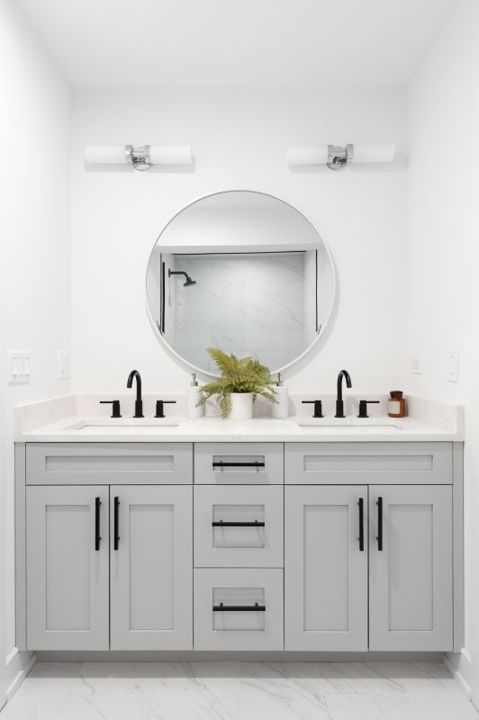 Floating Vanity with Under-Cabinet Lighting